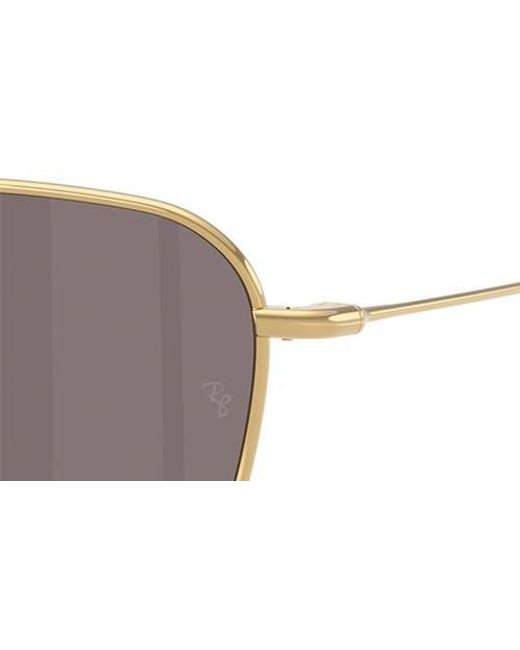Ray-Ban Multicolor Caravan Reverse 58Mm Polarized Square Aviator Sunglasses for men