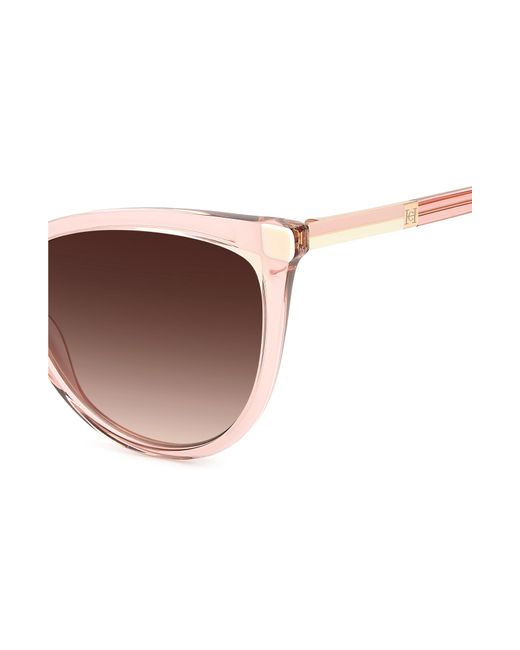 Carolina Herrera Brown 57mm Cat Eye Sunglasses