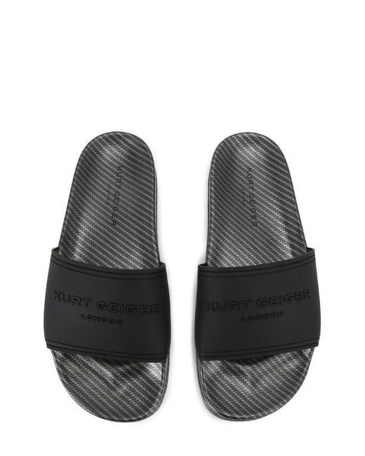 Kurt Geiger Black Pool Slide Sandal for men