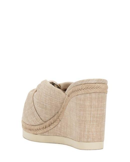 Vince Camuto Natural Briana Platform Wedge Sandal