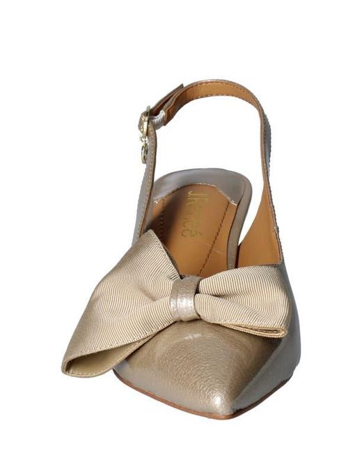 J. Reneé Metallic J.Renée Devika Slingback Pointed Toe Pump