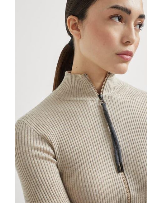 Brunello Cucinelli Natural Lightweight Cardigan