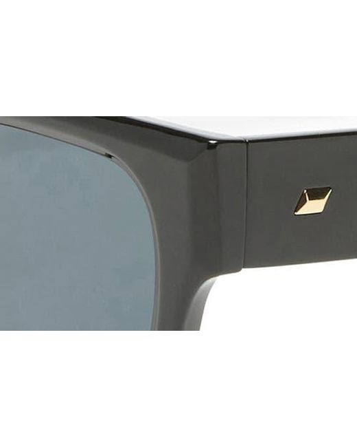 Le Specs Blue Shmood 52Mm Rectangular Sunglasses