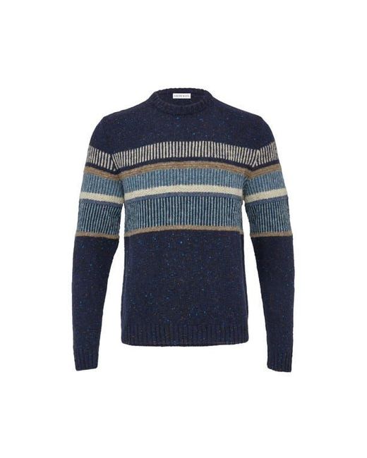 Celtic & Co. Blue Statement Donegal Wool Sweater for men