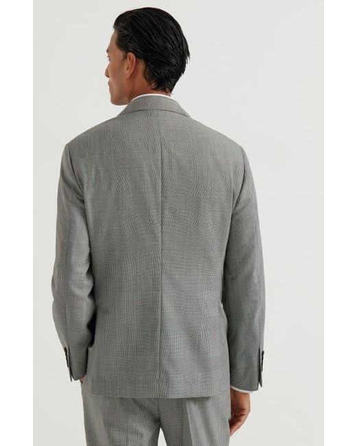 Brunello Cucinelli Gray Prince Of Wales Blazer for men