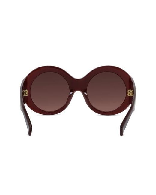 Givenchy Brown Cocoon 56Mm Round Sunglasses
