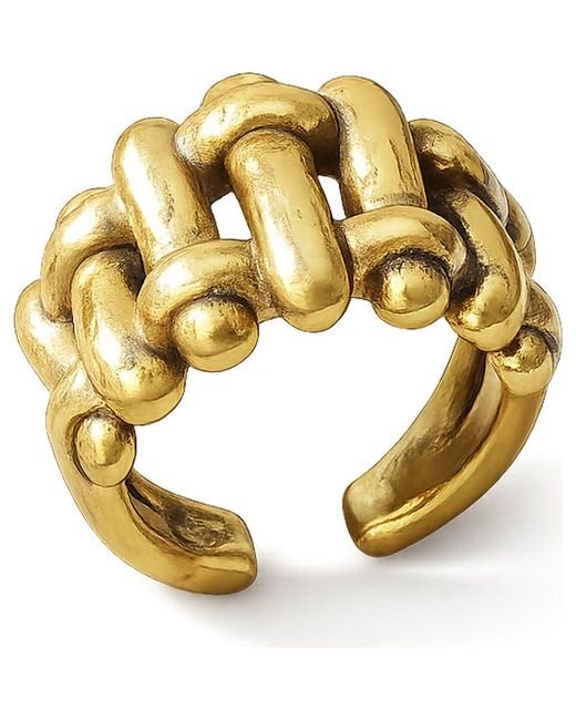 Kellery Metallic Chunky Link Ring