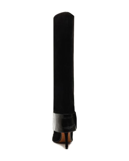 SCHUTZ SHOES Black Beatrix Pointed Toe Boot