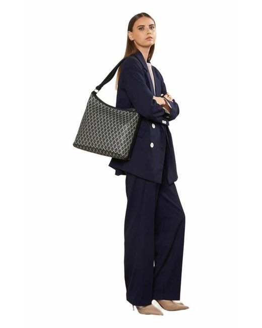 Lancaster Black Zipped Bucket Bag Ikon It