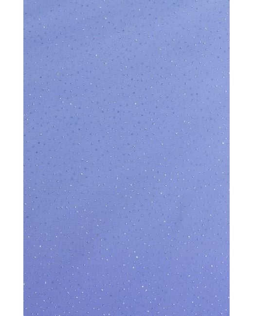 Jump Apparel Purple Metallic Ombré Strapless Gown