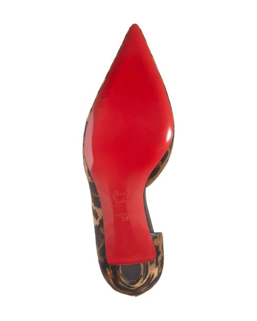 Christian Louboutin Multicolor Vibella Pointed Toe Half D'orsay Pump