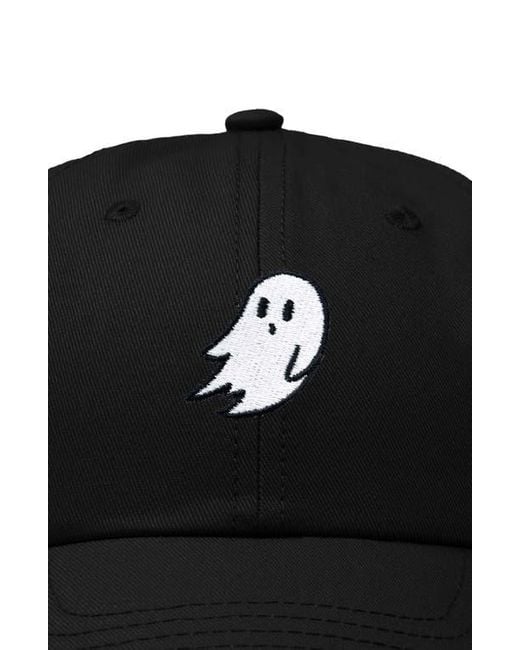 Alix Black Ghost Embroidered Low Crown Cap