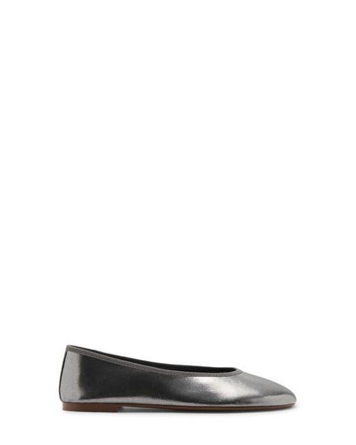 Mango Black Metallic Ballet Flat
