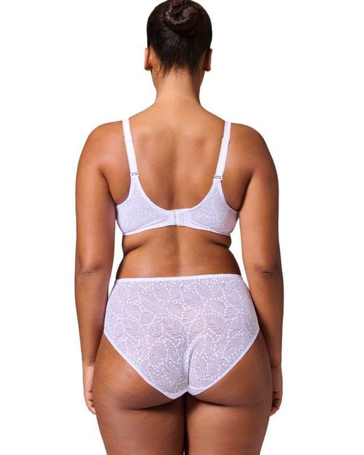 Simone Perele White Comete Retro Briefs