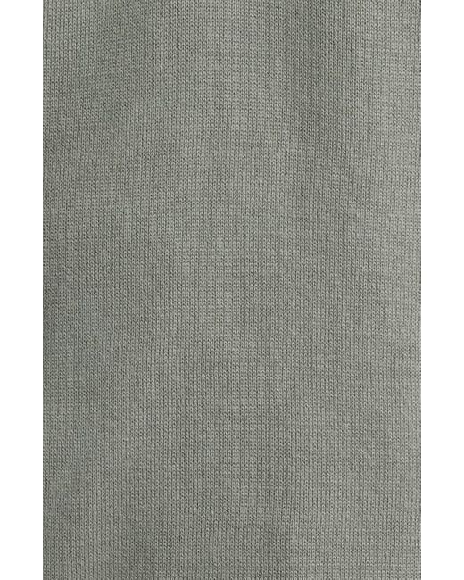 Alex Crane Gray Feather Organic Cotton Polo Sweater for men