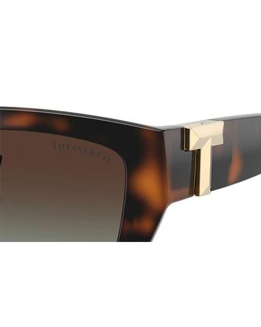 Tiffany & Co Multicolor 56Mm Rectangular Sunglasses