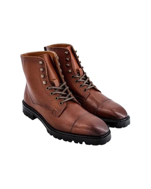Anthony Veer Brown Pembroke Cap-Toe Boot for men