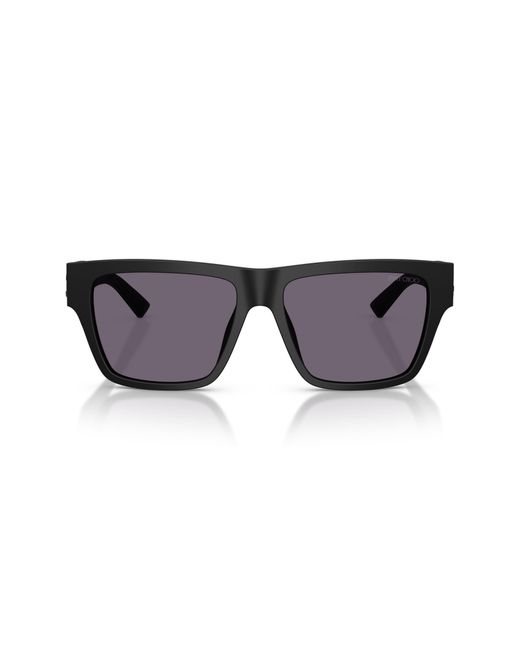 Jimmy Choo Gray 54Mm Rectangular Sunglasses