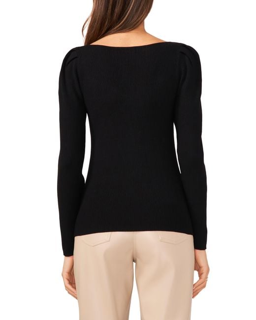 Halogen scallop deals trim sweater