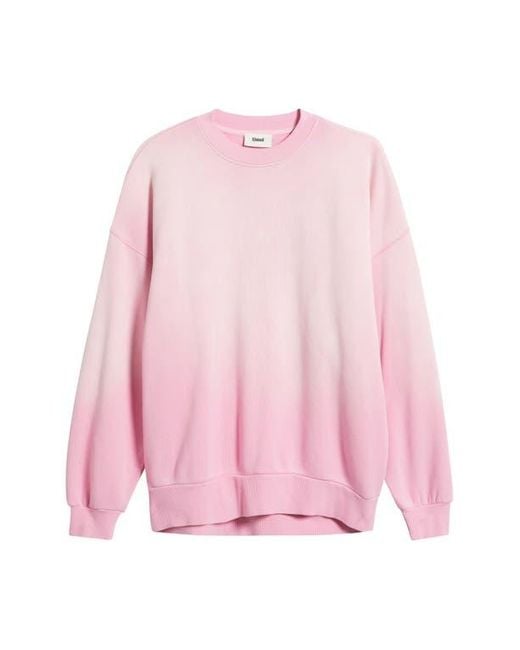 Elwood Pink Core Oversize Crewneck Sweatshirt for men