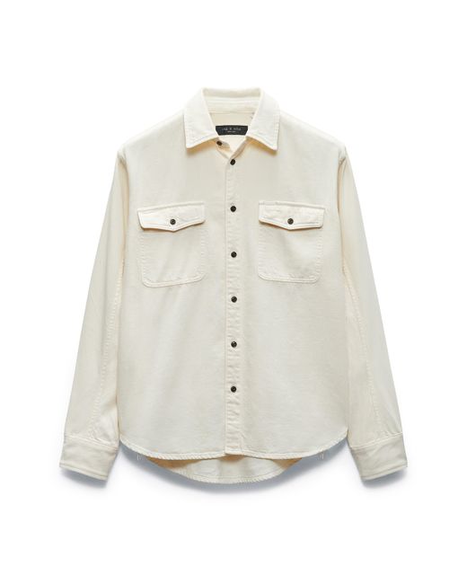 Rag & Bone Gray Jack Engineered Denim Button-up Shirt for men