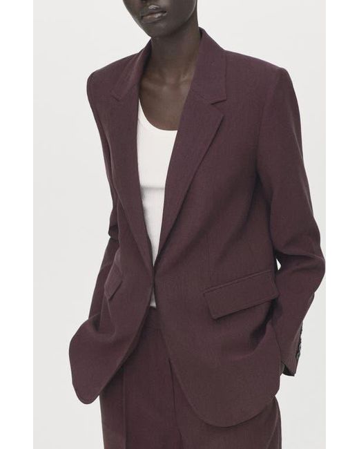 Mango Purple Suit Blazer