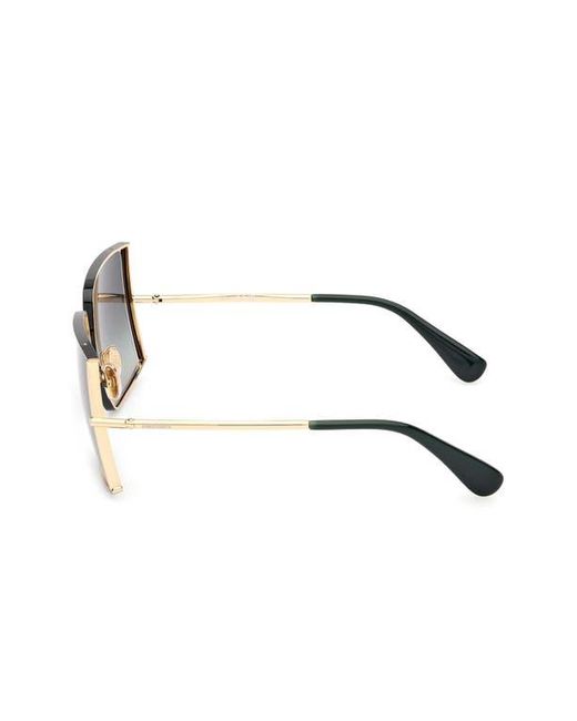 Max Mara Gray 68Mm Gradient Oversize Rectangular Sunglasses