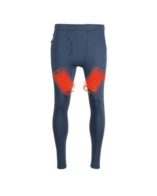 Mobile Warming Blue Baselite Heated Base Layer Pant for men