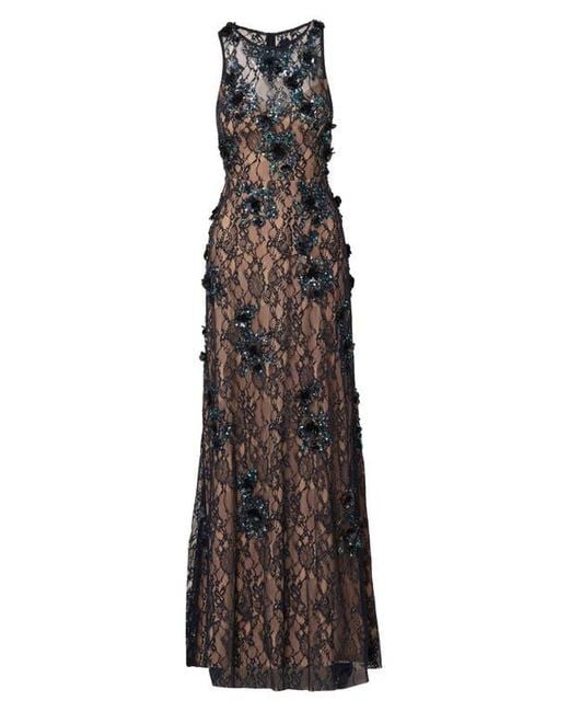 Adrianna Papell Sequin Lace Sleeveless Gown in Black | Lyst Adrianna Papell Sequin Lace Sleeveless Gown in Black | Lyst