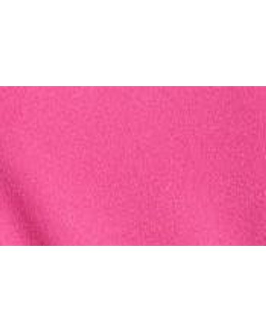 Tahari Pink Ruffle Tie Waist Scuba Crepe Crop Jumpsuit