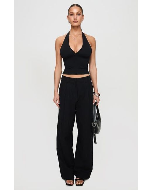 Princess Polly Black Whimsy Halter Top