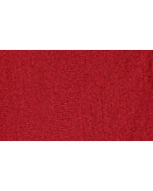 AllSaints Red Honor V Merino Wool Cardigan