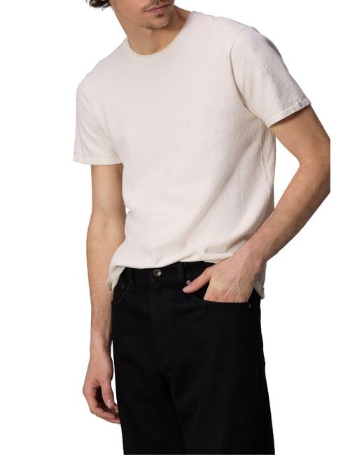 Rag & Bone White Terry Cloth T-shirt for men
