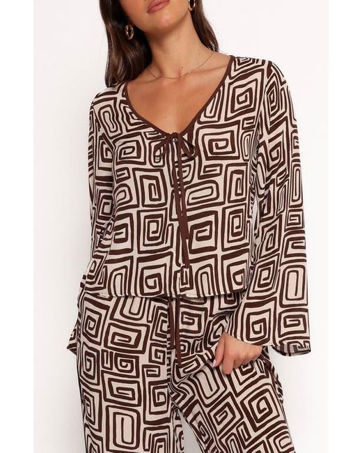 Petal & Pup Multicolor Imogen Abstract Print Long Sleeve Top