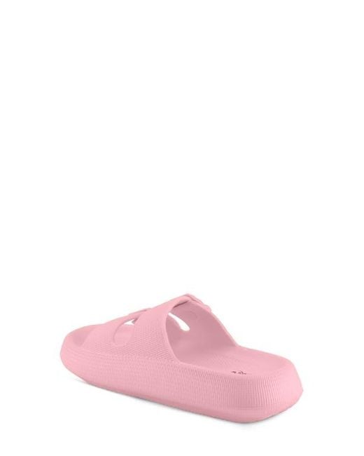 Flexus by Spring Step Pink Bubbles Waterproof Slide Sandal