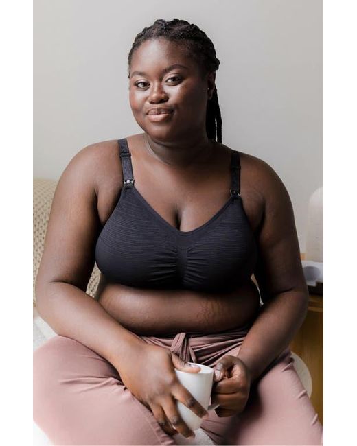 Kindred Bravely Black Busty Sublime Hands-Free Pumping & Nursing Bra -Sizing Options From E-H Cup