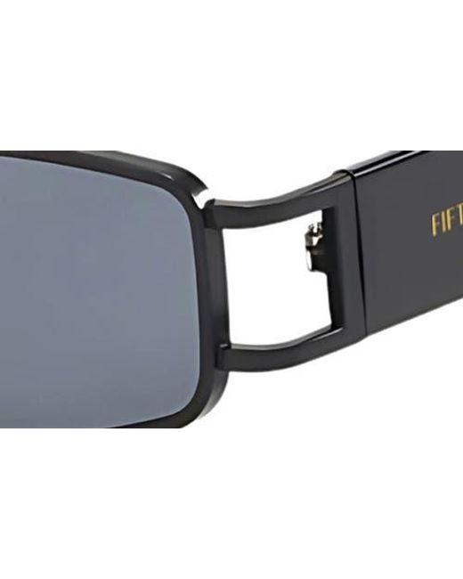 Fifth & Ninth Blue Inez 55Mm Rectangular Sunglasses