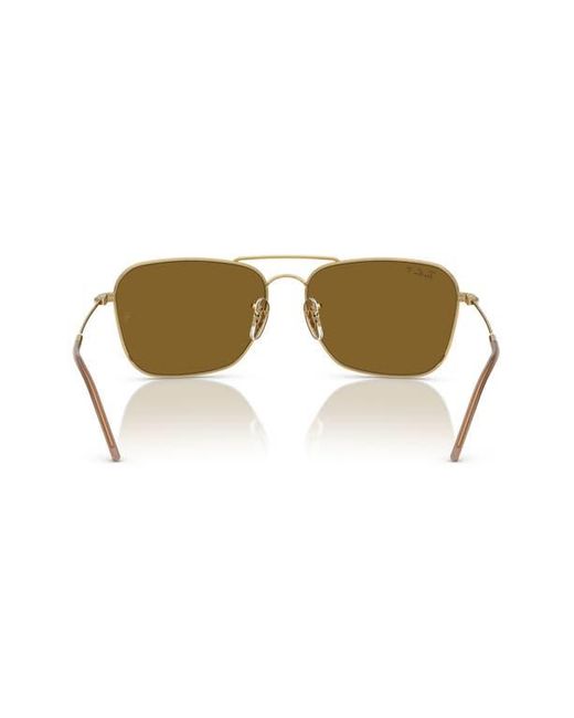 Ray-Ban Multicolor Caravan Reverse 58Mm Polarized Square Aviator Sunglasses for men