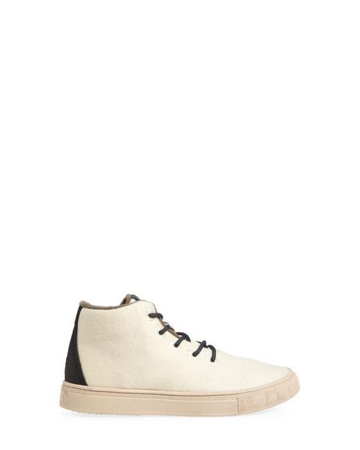 YY Nation White Alto Water Resistant Wool Blend High Top Sneaker