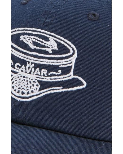 American Needle Blue Caviar Embroidered Cotton Baseball Cap
