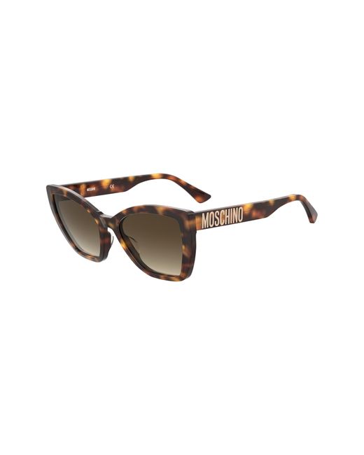Moschino Brown 55mm Gradient Cat Eye Sunglasses