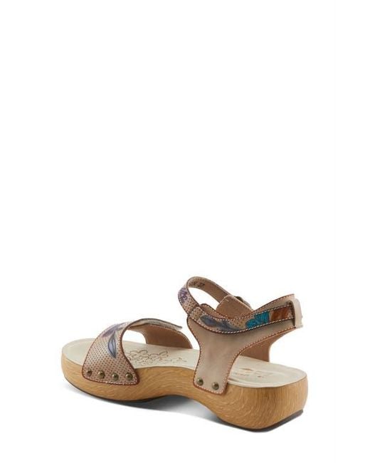 Spring Step Multicolor Dakoa Ankle Strap Sandal