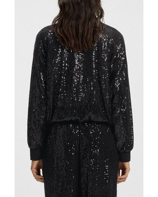 Boss Black Jilloi Sequin Bomber Jacket