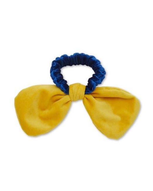 Lele Sadoughi Blue Los Angeles Rams Bow Scrunchie