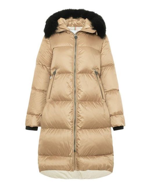 Gorski Natural Apres-Ski Long Jacket With Detachable Toscana Trim