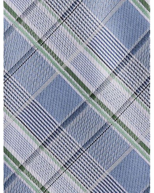 Michael Kors Blue Big & Tall Sutton Plaid Tie for men