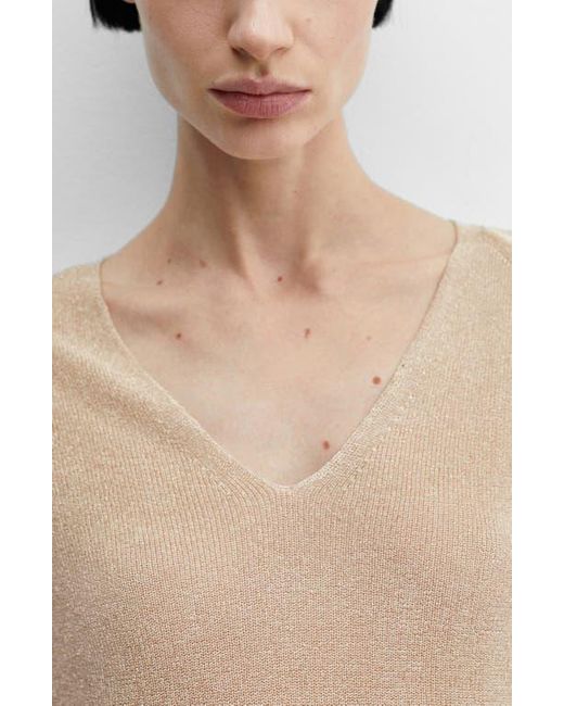 Mango Natural Metallic Sweater