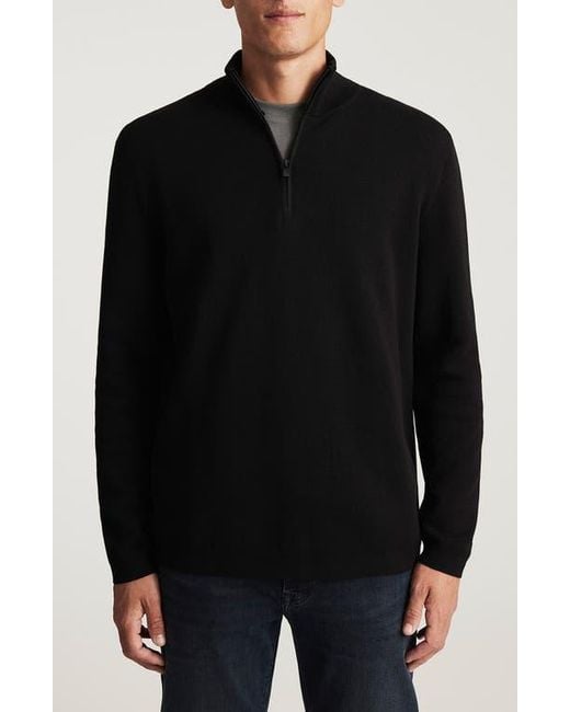 Mavi Black Half Zip Sweater for men
