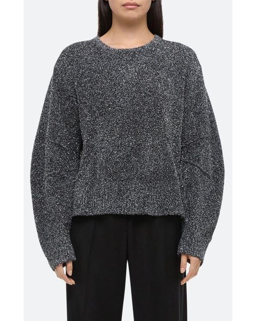 Helmut Lang Gray Apex Plush Metallic Sweater