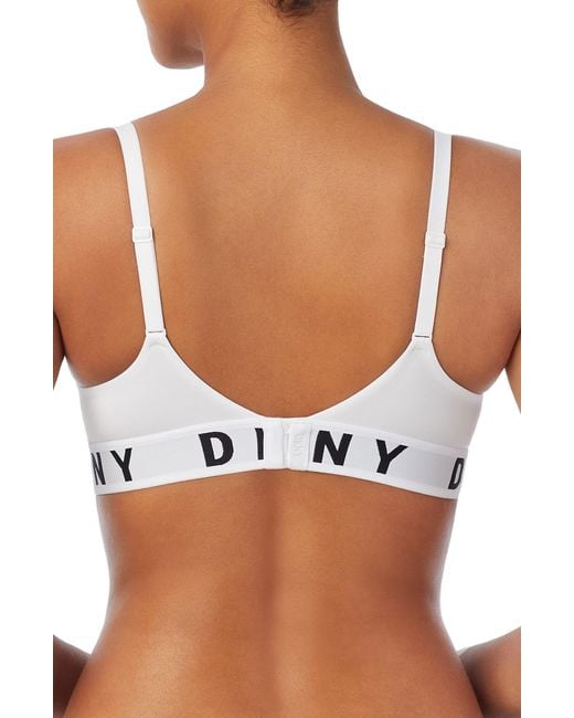 DKNY White Cozy Underwire T-shirt Bra